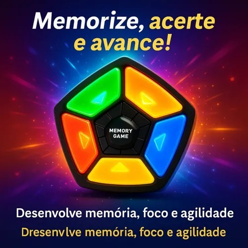 JOGO DA MEMORIA C/SOM E LUZ14X13CM 